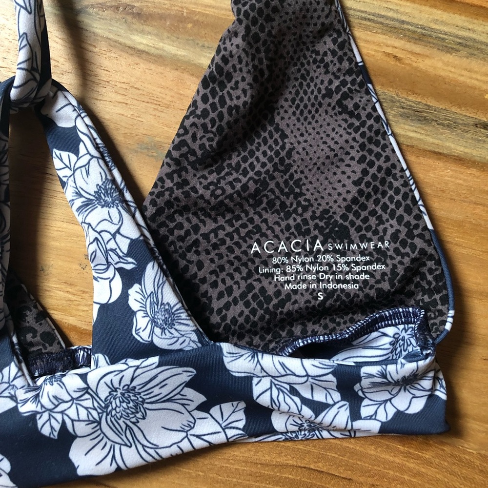 Acacia Swimwear Blue Magnolia Top - Picture 3 of 3